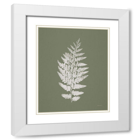 True Green VII White Modern Wood Framed Art Print with Double Matting by Pertiet, Katie