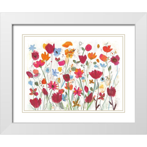 Sunday Stroll I Refresh White Modern Wood Framed Art Print with Double Matting by Warrick, Cheryl