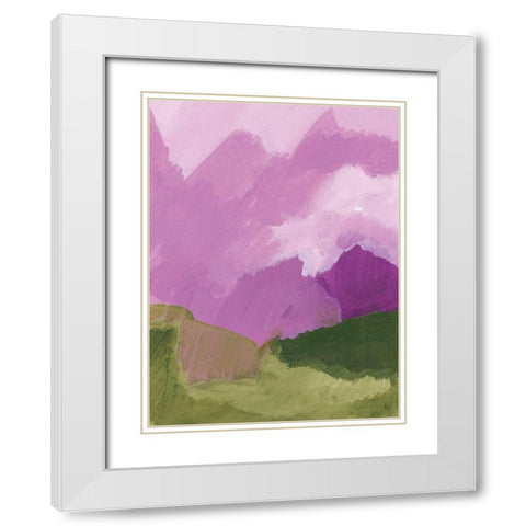 Elusive White Modern Wood Framed Art Print with Double Matting by Mack, Lynn