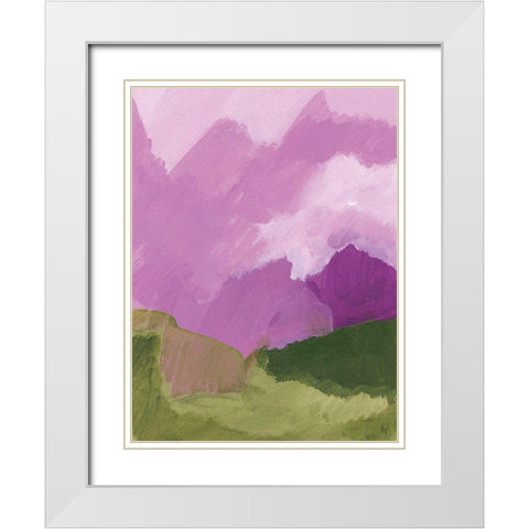 Elusive White Modern Wood Framed Art Print with Double Matting by Mack, Lynn