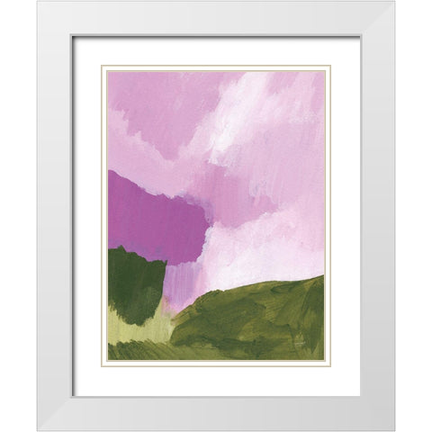 Sentimental White Modern Wood Framed Art Print with Double Matting by Mack, Lynn