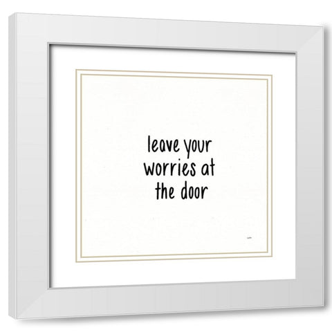 Beautiful Chaos V White Modern Wood Framed Art Print with Double Matting by York, Leah