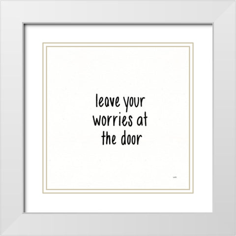 Beautiful Chaos V White Modern Wood Framed Art Print with Double Matting by York, Leah