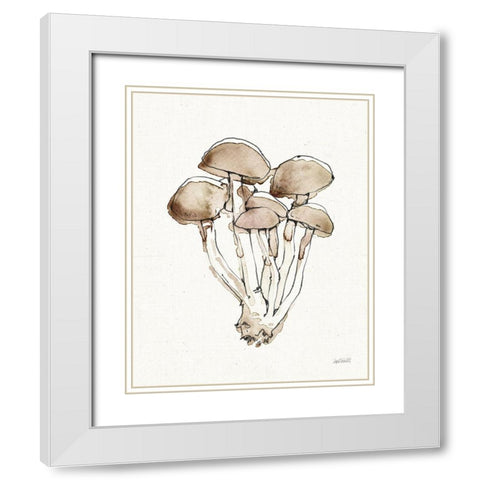 Fresh Farmhouse Mushrooms I White Modern Wood Framed Art Print with Double Matting by Tavoletti, Anne