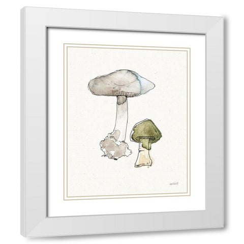 Fresh Farmhouse Mushrooms III White Modern Wood Framed Art Print with Double Matting by Tavoletti, Anne
