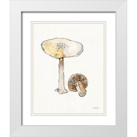 Fresh Farmhouse Mushrooms IV White Modern Wood Framed Art Print with Double Matting by Tavoletti, Anne