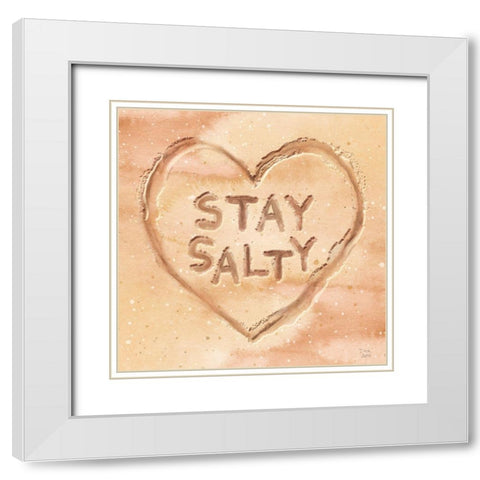 Ocean Breeze VIII White Modern Wood Framed Art Print with Double Matting by June, Dina