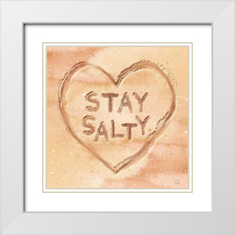 Ocean Breeze VIII White Modern Wood Framed Art Print with Double Matting by June, Dina