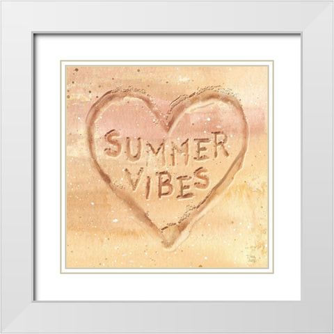 Ocean Breeze IX White Modern Wood Framed Art Print with Double Matting by June, Dina