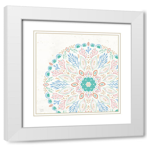 Ocean Breeze XIII White Modern Wood Framed Art Print with Double Matting by June, Dina