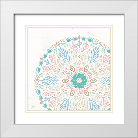 Ocean Breeze XIII White Modern Wood Framed Art Print with Double Matting by June, Dina