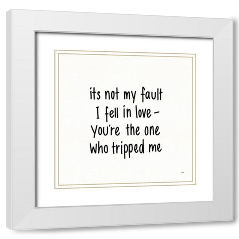 Pickup Lines IV White Modern Wood Framed Art Print with Double Matting by York, Leah