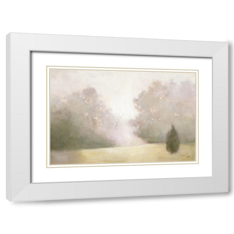 Near Oaks I White Modern Wood Framed Art Print with Double Matting by Purinton, Julia
