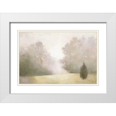 Near Oaks I White Modern Wood Framed Art Print with Double Matting by Purinton, Julia