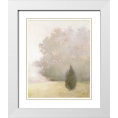 Near Oaks III White Modern Wood Framed Art Print with Double Matting by Purinton, Julia