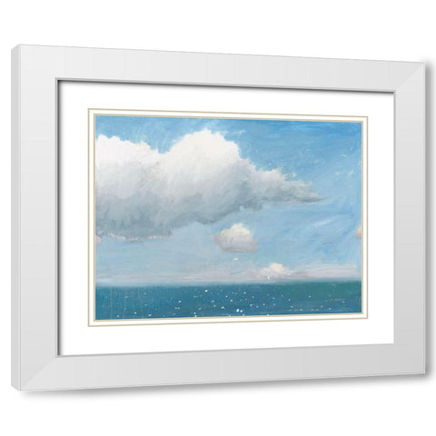 Open Sea White Modern Wood Framed Art Print with Double Matting by Wiens, James