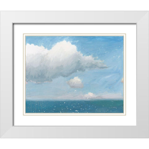 Open Sea White Modern Wood Framed Art Print with Double Matting by Wiens, James