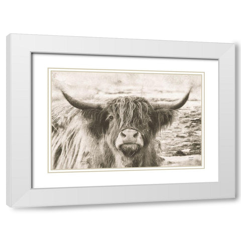 You Have My Attention White Modern Wood Framed Art Print with Double Matting by Larson, Nathan