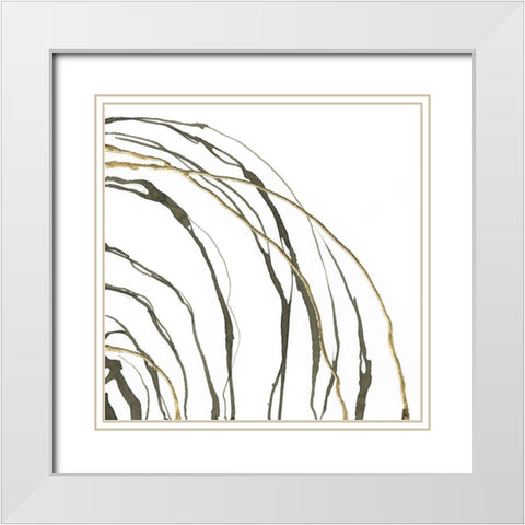 Not Quite Concentric II White Modern Wood Framed Art Print with Double Matting by Paschke, Chris