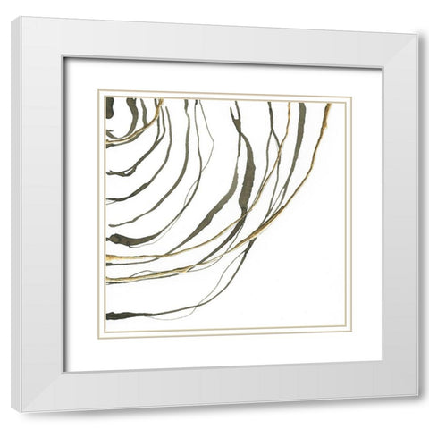 Not Quite Concentric IV White Modern Wood Framed Art Print with Double Matting by Paschke, Chris