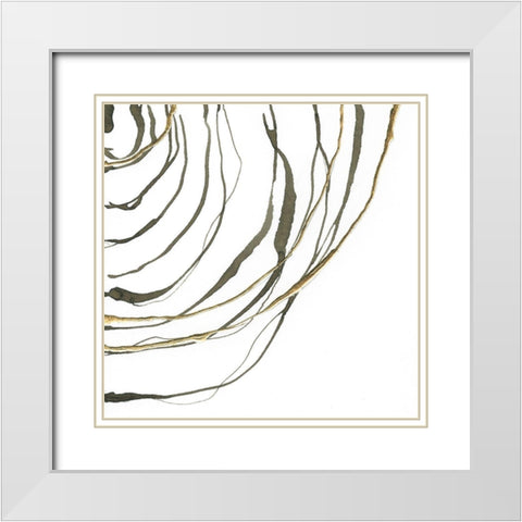 Not Quite Concentric IV White Modern Wood Framed Art Print with Double Matting by Paschke, Chris