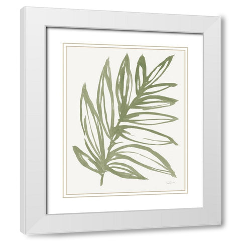 Nature in Sage I White Modern Wood Framed Art Print with Double Matting by Schlabach, Sue