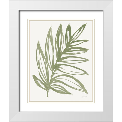 Nature in Sage I White Modern Wood Framed Art Print with Double Matting by Schlabach, Sue