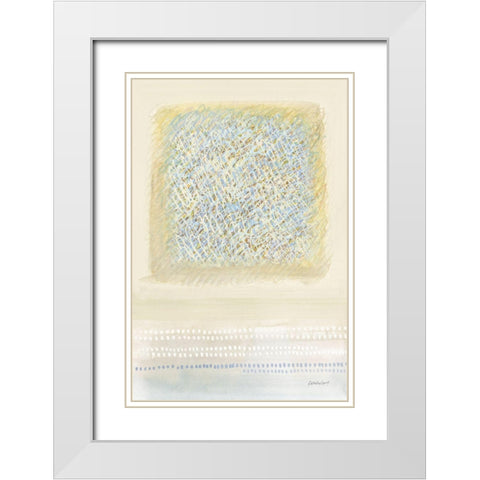No Signal White Modern Wood Framed Art Print with Double Matting by Lovell, Kathrine