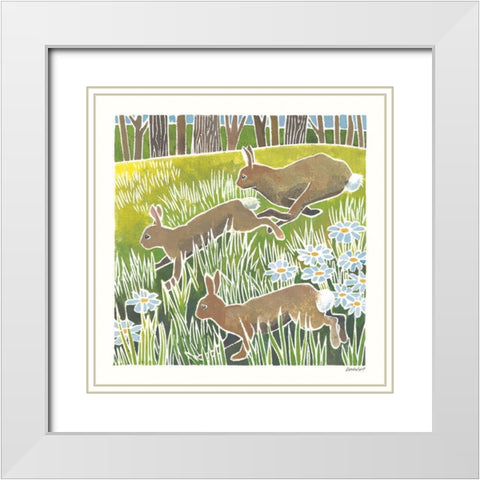 Wild Woodland II White Modern Wood Framed Art Print with Double Matting by Lovell, Kathrine