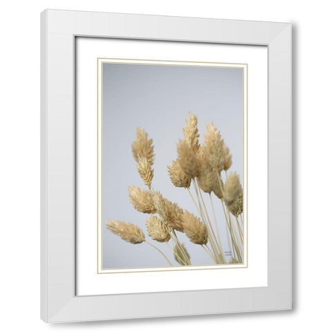 Wistful White Modern Wood Framed Art Print with Double Matting by Larson, Nathan