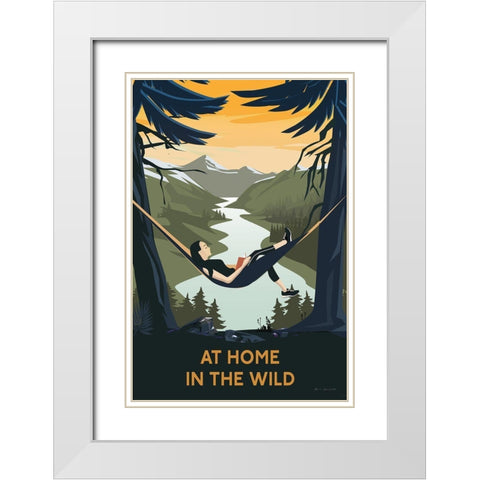Wild Adventure II White Modern Wood Framed Art Print with Double Matting by Escalante, Omar