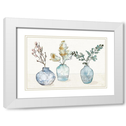 Fresh Farmhouse I Blue White Modern Wood Framed Art Print with Double Matting by Tavoletti, Anne