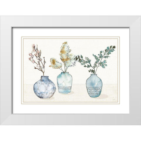 Fresh Farmhouse I Blue White Modern Wood Framed Art Print with Double Matting by Tavoletti, Anne