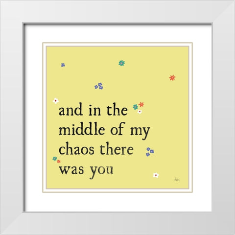 Simple Romance I Colorful White Modern Wood Framed Art Print with Double Matting by Marshall, Laura