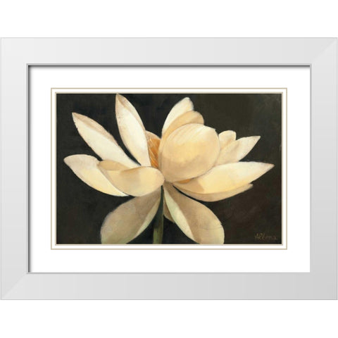 Unfolding White Modern Wood Framed Art Print with Double Matting by Hristova, Albena