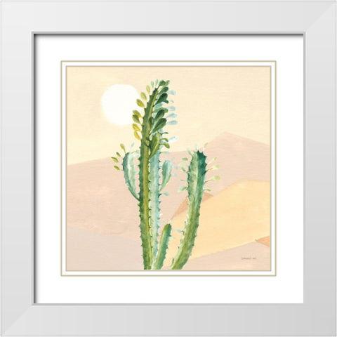 Desert Greenhouse II White Modern Wood Framed Art Print with Double Matting by Nai, Danhui