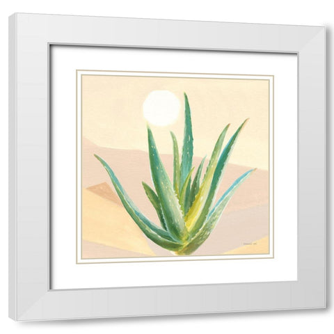 Desert Greenhouse V White Modern Wood Framed Art Print with Double Matting by Nai, Danhui