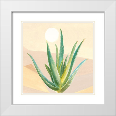 Desert Greenhouse V White Modern Wood Framed Art Print with Double Matting by Nai, Danhui