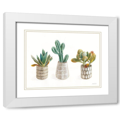 Desert Greenhouse VI White Modern Wood Framed Art Print with Double Matting by Nai, Danhui