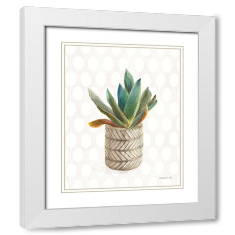 Desert Greenhouse XIII White Modern Wood Framed Art Print with Double Matting by Nai, Danhui