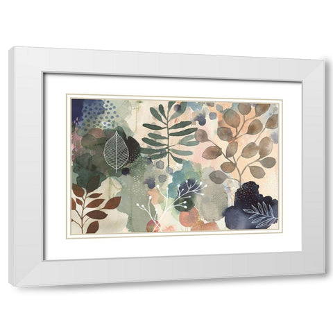 Flourish and Flow White Modern Wood Framed Art Print with Double Matting by Horn, Laura