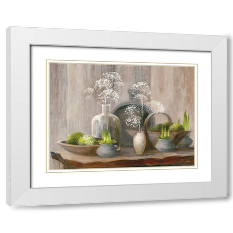Rustic Elegance I White Modern Wood Framed Art Print with Double Matting by Purinton, Julia