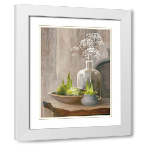 Rustic Elegance III White Modern Wood Framed Art Print with Double Matting by Purinton, Julia