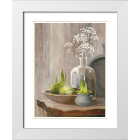 Rustic Elegance III White Modern Wood Framed Art Print with Double Matting by Purinton, Julia