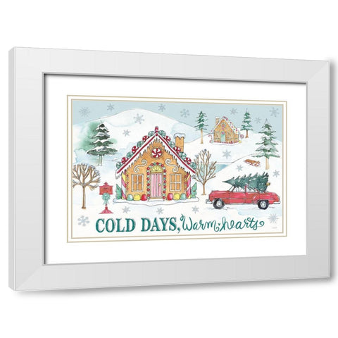 Holiday Trimmings I White Modern Wood Framed Art Print with Double Matting by Tavoletti, Anne