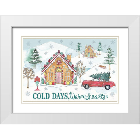 Holiday Trimmings I White Modern Wood Framed Art Print with Double Matting by Tavoletti, Anne