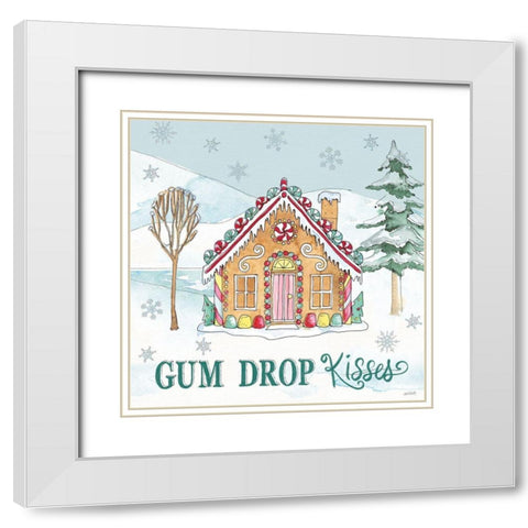 Holiday Trimmings III White Modern Wood Framed Art Print with Double Matting by Tavoletti, Anne
