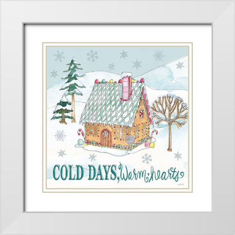 Holiday Trimmings V White Modern Wood Framed Art Print with Double Matting by Tavoletti, Anne