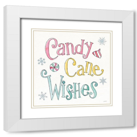 Holiday Trimmings VIII White Modern Wood Framed Art Print with Double Matting by Tavoletti, Anne