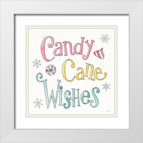 Holiday Trimmings VIII White Modern Wood Framed Art Print with Double Matting by Tavoletti, Anne